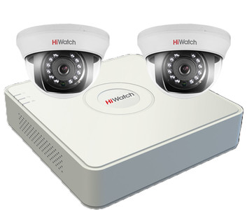 Комплект HD видеонаблюдения 2 камеры (помещение)