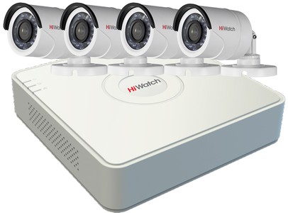 Комплект HD видеонаблюдения 4 камеры (улица)